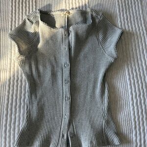 Free people grey top xs